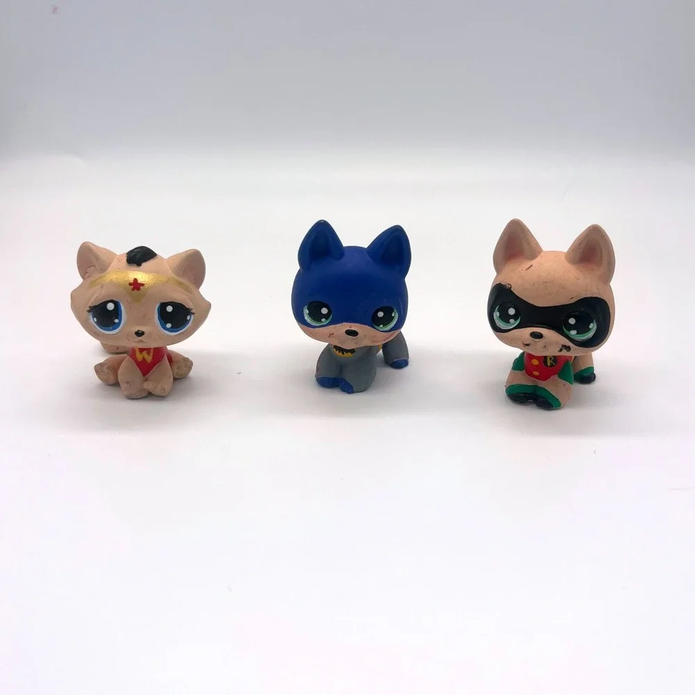 Littlest Pet Shop Lot 10 Customs Hand Painted LPS AS IS